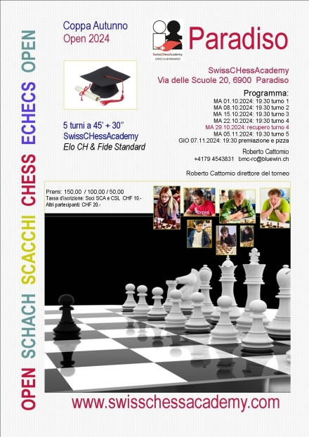 Calendario attività 2024 - Swiss CHess Academy